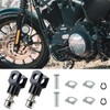 Motorcycle Foot Pegs Mount Supports Compatible with Harley Softail FX