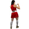 FIRE SPORTS Uniforme Boxeo Olímpico Box Rojo Femenil Falda (Rojo,