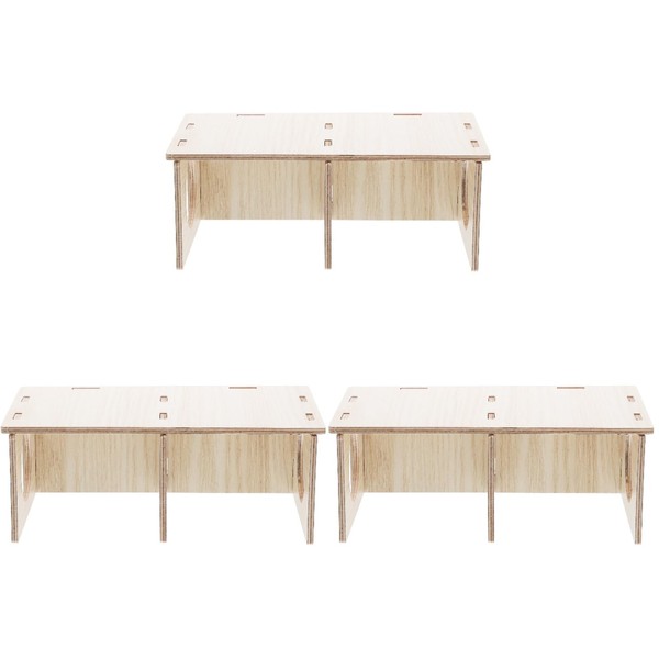 POPETPOP Habitats 3pcs Animals Habitat Chamber Multi-room Window Multi Rat