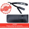 Porta Navaja Negra Profesional Premium, corte profesional, incluye navajas doble