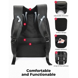 KEMIMOTO LED Backpack Programming Backpack for Motorcycle Travel and Camping Storage Laptop Backpack