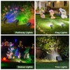 Kingsyard Solar Lights Outdoor Waterproof IP68, 47 LEDs 3 Lighting
