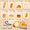 Meiwlong - Juego de 8 piezas de pan falso, decoración