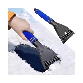 CGEAMDY Auto Eiskratzer Scheibenkratzer, Auto Eisschaber Winter Schneeschaufel Windschutzscheiben-Schneeschaufel Tragbares, Eiskratzer Auto-Rutschfester Softgriff, Eiskratzer Auto Ergonomischer Profi