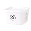 19-456545 Nakajima PFF NECO Square Stocker, S, White, Approx. 20.3