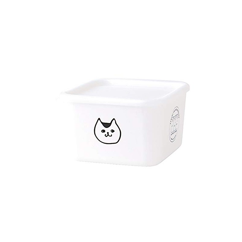19-456545 Nakajima PFF NECO Square Stocker, S, White, Approx. 20.3