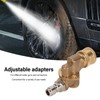 Quick Connecting Pivoting Coupler Attachment 1/4in for Pressure Washer Nozzle