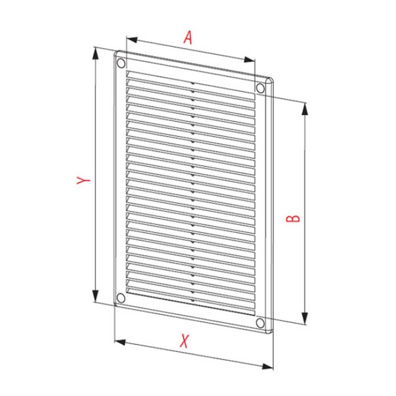 Air Vent Grille Cover 200 x 300mm (8 x 12inch)