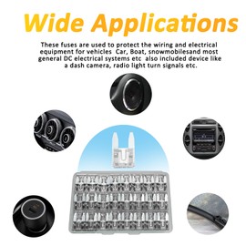 50Pcs 25A Mini Blade Fuses, 25A MiniFuse, ATM APM Blade Fuse, Fusibles Automotive Car MiniFuses Assortment, Mini-Boat-fuses, ATM APM Kit for Car/RV/Truck/Motorcycle