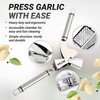 MiTBA Garlic Press set- Professional Stainless Steel Mincer, User Friendly