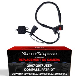 Master Tailgaters Replacement for Jeep Patriot (2007-2017), Compass (2014-2017) Rear View Backup Camera OE Part # 68192986AD, 68192986AB, 68192986AC