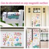 FYSUIMU 30Pcs Happy Easter Garage Decoration Magnet Stickers Gnome Blossom