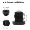 sourcing map 2pcs M10 Female to M16 Male Adapter Polisher