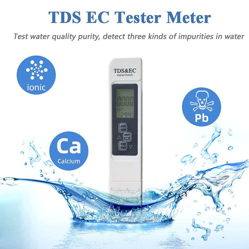 Mesee TDS EC Tester Meter, 3-in-1 Professional Water Quality Test