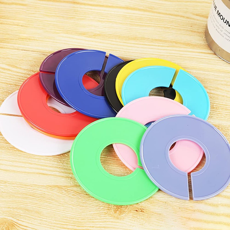 JIHUOO Pack of 10 Clothing Rack Size Divider Writeable Round