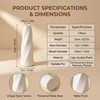 White Plastic Flower Vase with Narrow Neck