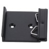 Fudeshe Universal-DIN-Schienen-Montageclip, Schienenclip, Aluminium-Solid-State-Relaisklemmen, Aluminiumlegierung, schwarz, 4 Stück