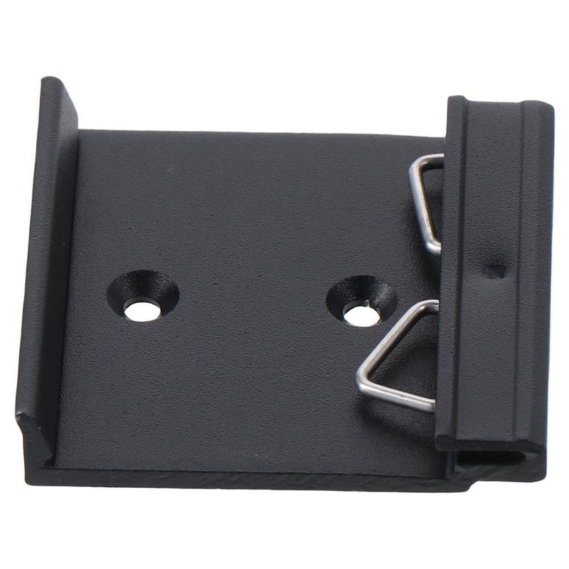 Fudeshe Universal-DIN-Schienen-Montageclip, Schienenclip, Aluminium-Solid-State-Relaisklemmen, Aluminiumlegierung, schwarz, 4 Stück