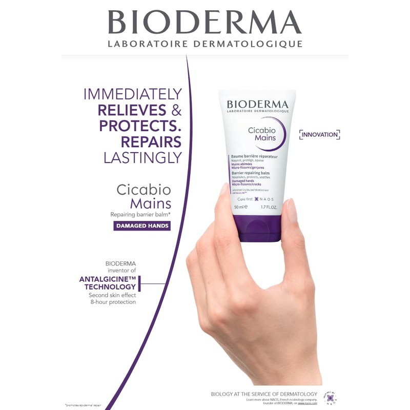 Bioderma Shikabio Repair Hand Cream, 1.7 fl oz (50 ml)