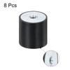 sourcing map 8Pcs 30 x 30mm M6 Thread Female Rubber