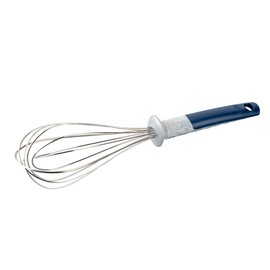 Tasty Ocean Blue Whisk Made of High-Quality 18/10 Stainless Steel, Ergonomic Handle, Dishwasher Safe, 31.5 x 7 cm - Perfect for Any Kitchen