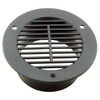 Kaper II L12-0018 Black Fits 3" hole Trailer Vent Cover,1