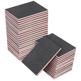 MOGRQAP 32 PCS 320 Grits Sanding Sponge Set, 70x100mm Wet Dry Reusable Block, Soft Foam Sandpaper Flexible Foam Filled Sanding Pad for Plastic Drywall Metal Wood Furniture Polishing, DIY Sanding Tools
