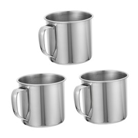 MAGICLULU Boys and Girls Unbreakable Cups Stainless Steel Tea Cups with Handle for Boys and Girls