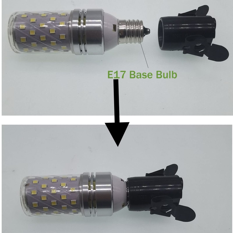 E17 Intermediate Base Lamp Holder,TWDRTDD Snap-in US Standard Keyless Phenolic
