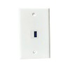 BUPLDET USB3.0 Wall Plate 1 Port - Single Gang USB