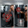 50 Lbs Max Resistance Chest Expander with Detachable BandsColour: Black