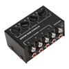 Passive Mixer 4 Channel Line Mixer Mini Sound Mixer Stereo