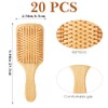 10 cepillos de pelo de bambú para mujeres, 8.46 x