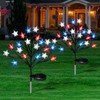 4Packs 4th of July Solar Star Tree Lights Decorations Outdoor,