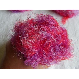 Patons Cha Cha Eyelash Yarn - Bebop (Shades of red and Purple)