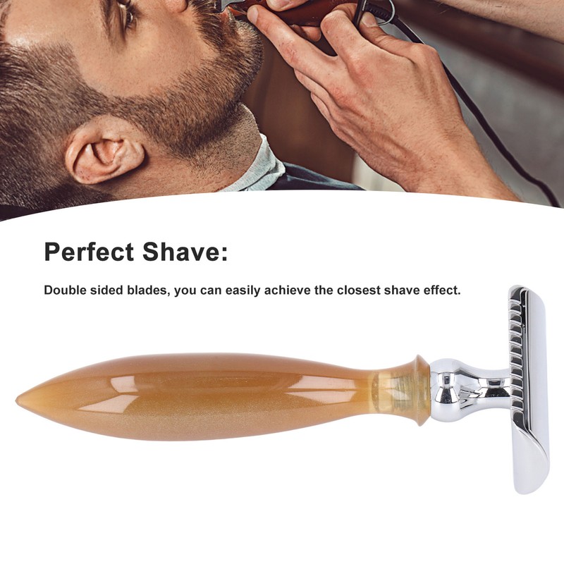 Men Shaving Set Vintage Double Edge Blades Beard Grooming Set