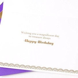 PAPYRUS Elegant Gemmed Elephant Birthday Card