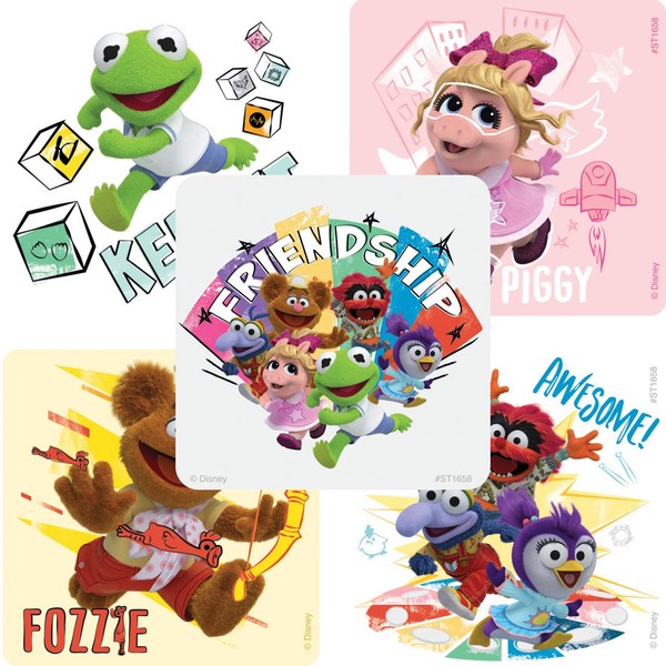 SmileMakers Muppet Babies Stickers - Prizes and Giveaways - 100 per Pack