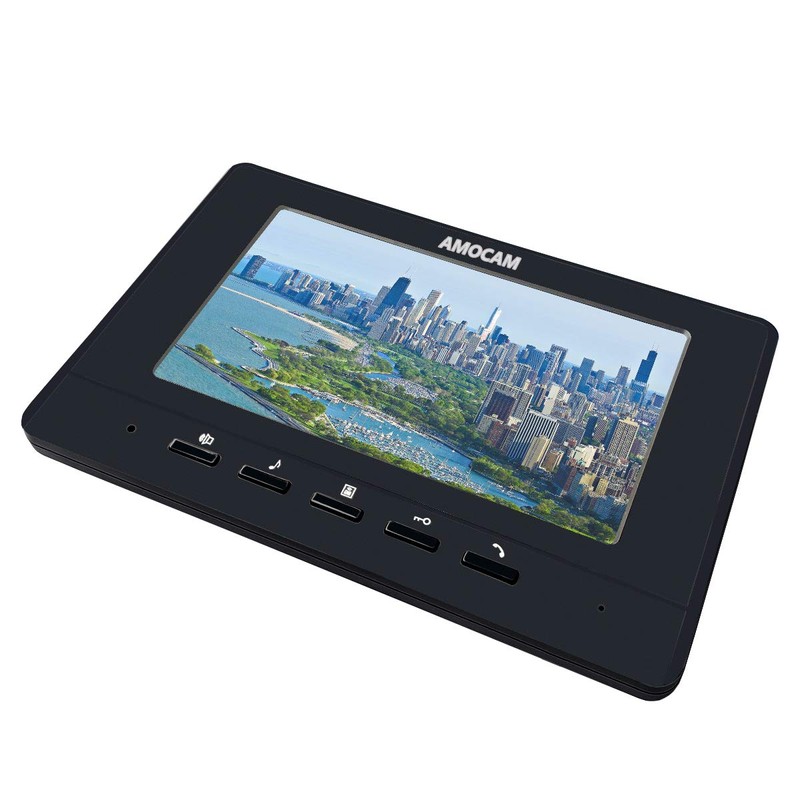 Video Intercom System, 7 Inches Monitor Wired Video Door Phone