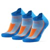 DANISH ENDURANCE Low Cut Pro Running Socks 3 Pack, blue/orange