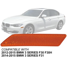 Auto Parts Avenue APA Replacement Front Side Marker Reflector for 2012 2013 2014 2015 3 Series 320i 328d 328i 335i ActiveHybrid 3 Driver Left Side 63147274521 BM2554102