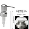 Soap Dispenser Pump,Durable 304 Rust Proof Stainless Steel Soap Pump,soap