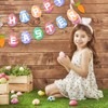 Easter Bunting,Easter Decorations,Rabbit Bunting Easter Egg Bunny Happy Easter Bunting