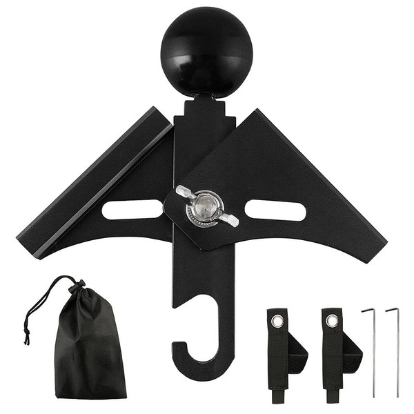 NOCNEX Two-way Parts, Bifurcated Pole, Angle Adjustable, Aluminum Alloy, Pole