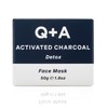 Q+A Activated Charcoal Mask. A detoxifying Charcoal cosmetic mask to