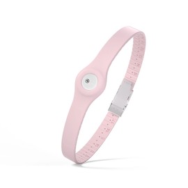 Divoti Glucose Monitor Sensor Cover Armband Compatible for Freestyle CGM Libre 3| Silicone Adjustable Trim to Fit, & Quickly Put-on- Waterproof, Hypoallergenic Baby Pink