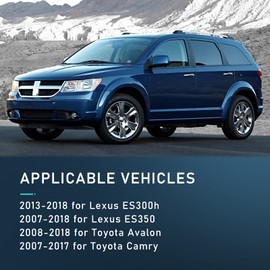 BRAKEUS D1222 D1212 Front Rear Disc Ceramic Brake Pad Set w/Hardware For Lexus ES350 2007-2018,For Toyota Avalon 2008-2018,For Toyota For Camry 2007-2017