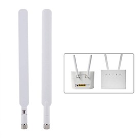 Yoidesu 2PCS Antena de enrutador, 2X 5dBi 4G LTE Antena, Antena de Ganancia de señal con Conector SMA, WiFi Antena, Antena inalámbrica para B310 / B593 / B315s / E5186s CPE