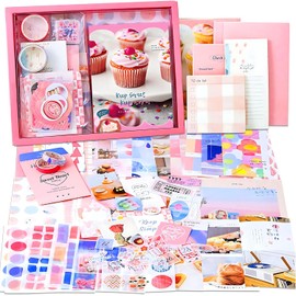 346 Piezas Bullet Journal Kit,De Recortes Incluye Pegatinas Y Decorativos Vintage,Suministros Para Diario De Bala Y Cuaderno De CuadríCula A6, Ideal Como Regalo Para Amigas Y Niñas,Regalo de Navidad