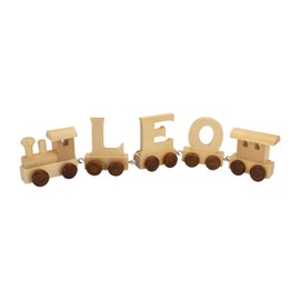 Wooden Train Letters Train Train Train Train Train Wagon A-Z H each approx. 5.5 cm, name of your choice.